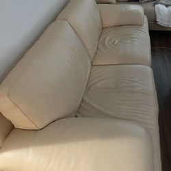 Leather Couch  200 For Both