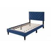 Blue twin size bed frame