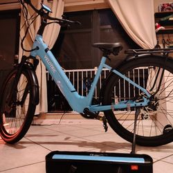 Velotric Breeze 1 Electric Bike ( Xtra Battery/air Suspension Fork, Rear Rack And Fenders) 25 Miles New Condition 