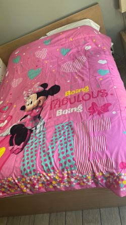 MINI MOUSE TWIN BED COVER