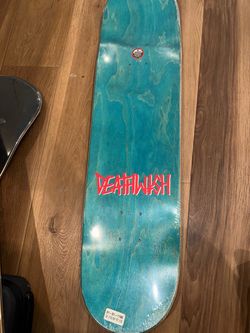 Deathwish Skateboard Deck Teal 8.25