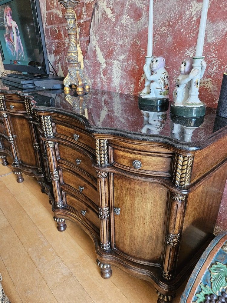 Marble Top Buffet/ Dresser