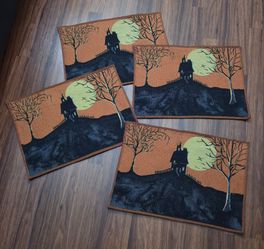 Set of 4 Halloween Placemats