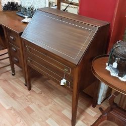 Wood Secretary Desk - Located in Shelton