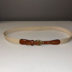 Vintage Belt- Brass & Leather