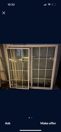 Double-Paned Sliding windows 69.875x70.125