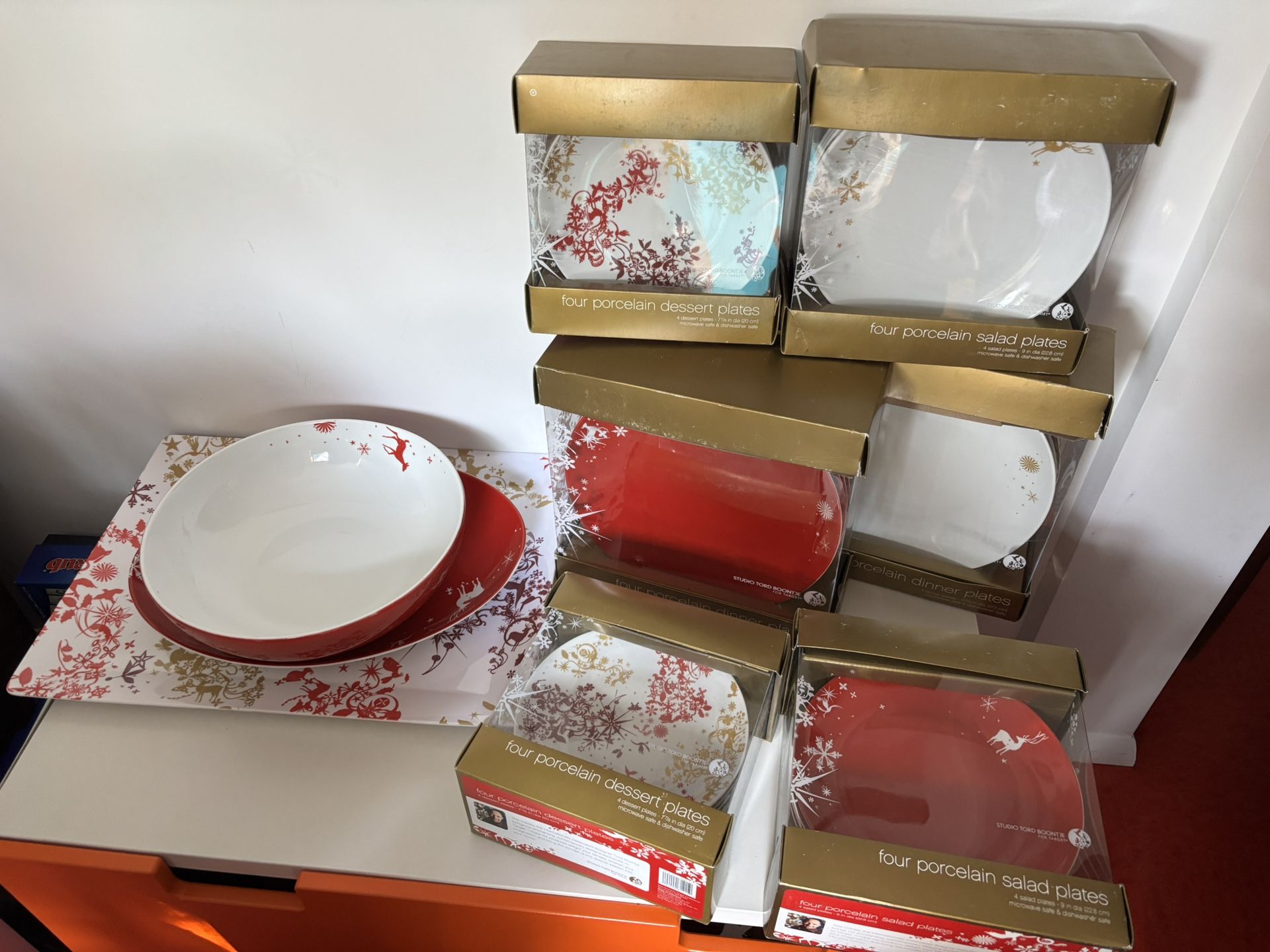 Large Lot Of Studio Tord Boontje Christmas Day Plate Set Dinner Salad Desert Plates Target