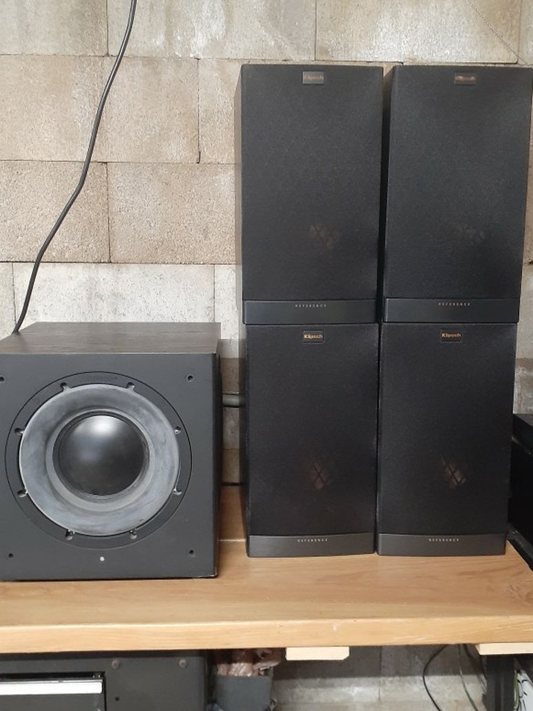 Klipsch speakers and powered subwoofer
