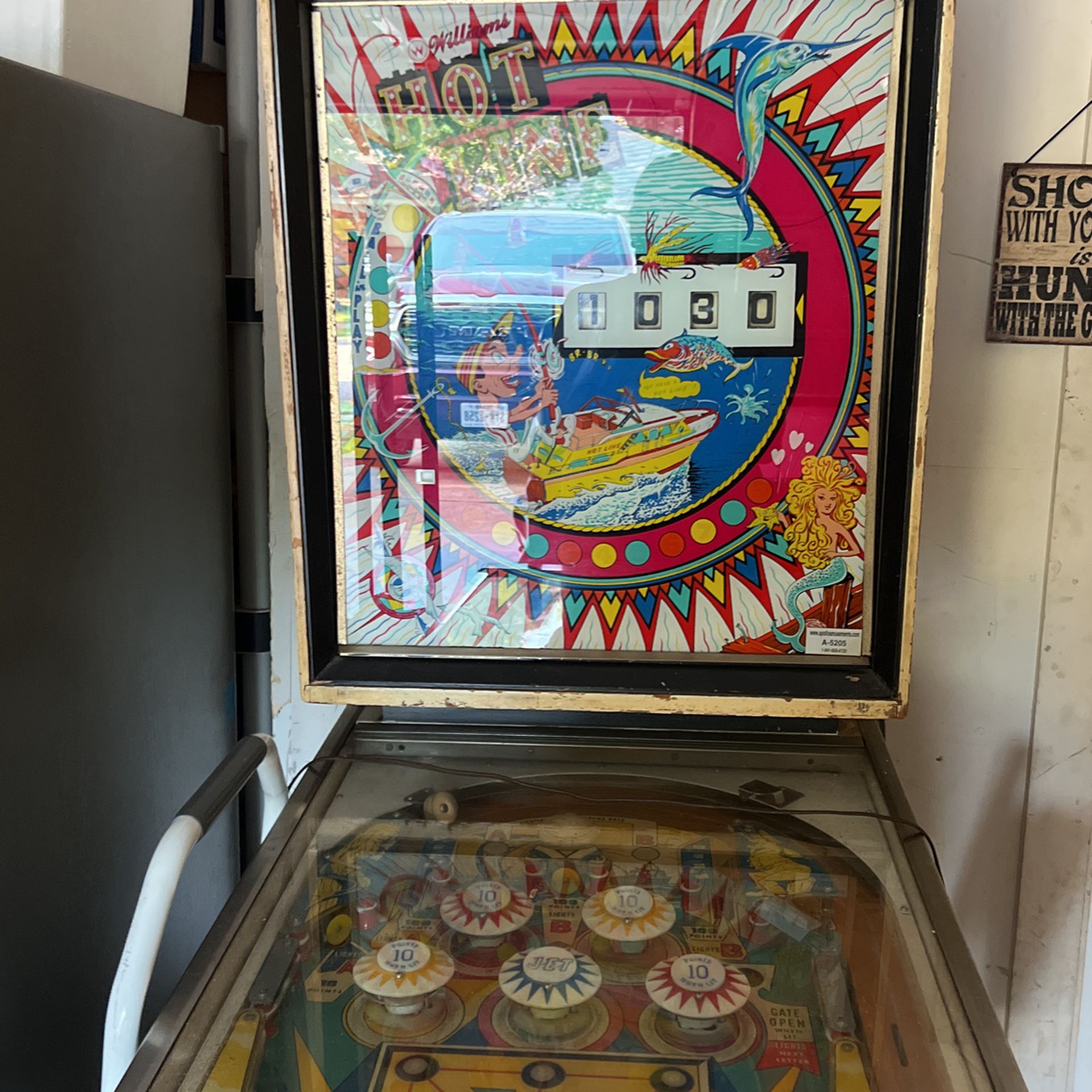 1960 Hotline pinball machine for sale $2000 or best offer
