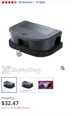 Plastic heavy duty industrial Rat Bait Stations (weighted), Bait NOT Included