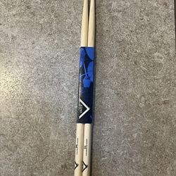 NEW Vater 8A Hand Selected Hickory & Maple Wood Tip Drum Sticks - 1 Pair