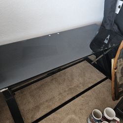 Black Glass TV Stand