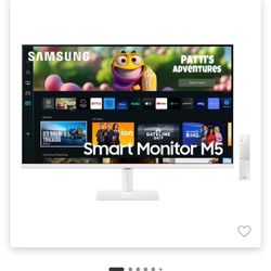 Samsung 32" M50C FHD Smart Monitor with Streaming TV - White