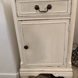 French Distressed Night Stand 