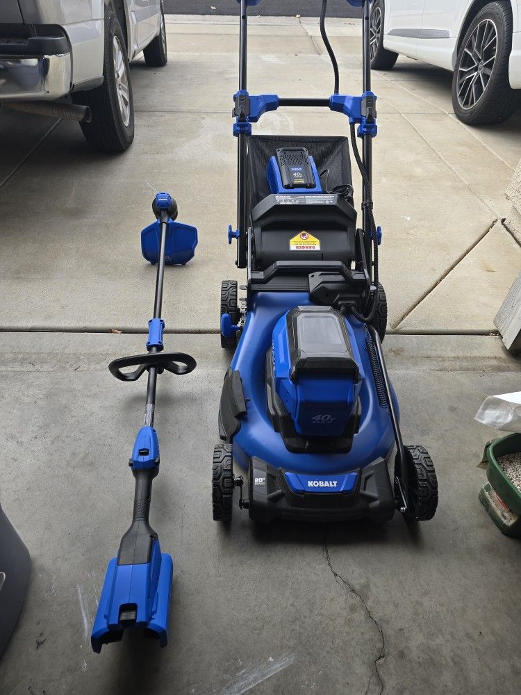 Kobalt 40v Lawn Mower And String Trimmer