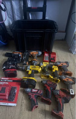 Milwaukee, Dewalt, ridgid tool lot