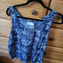 Blue Paisley Tank 