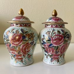 Pair of vintage ginger jar