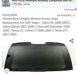 00-06 Chevy/GMC. Factory Rear Hatch Glass