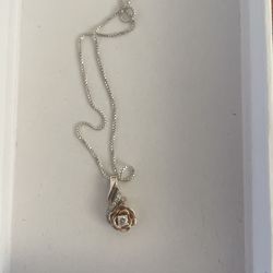 Silver Diamond Necklace