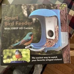 Smart Bird Feeder with Camera,AI Identify Bird Species,Bird Feeders for Outside Wild Birds,
