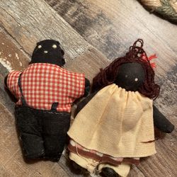 Two Vintage Cloth Dolls 