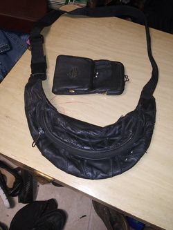 Vintage fanny pack and wallet