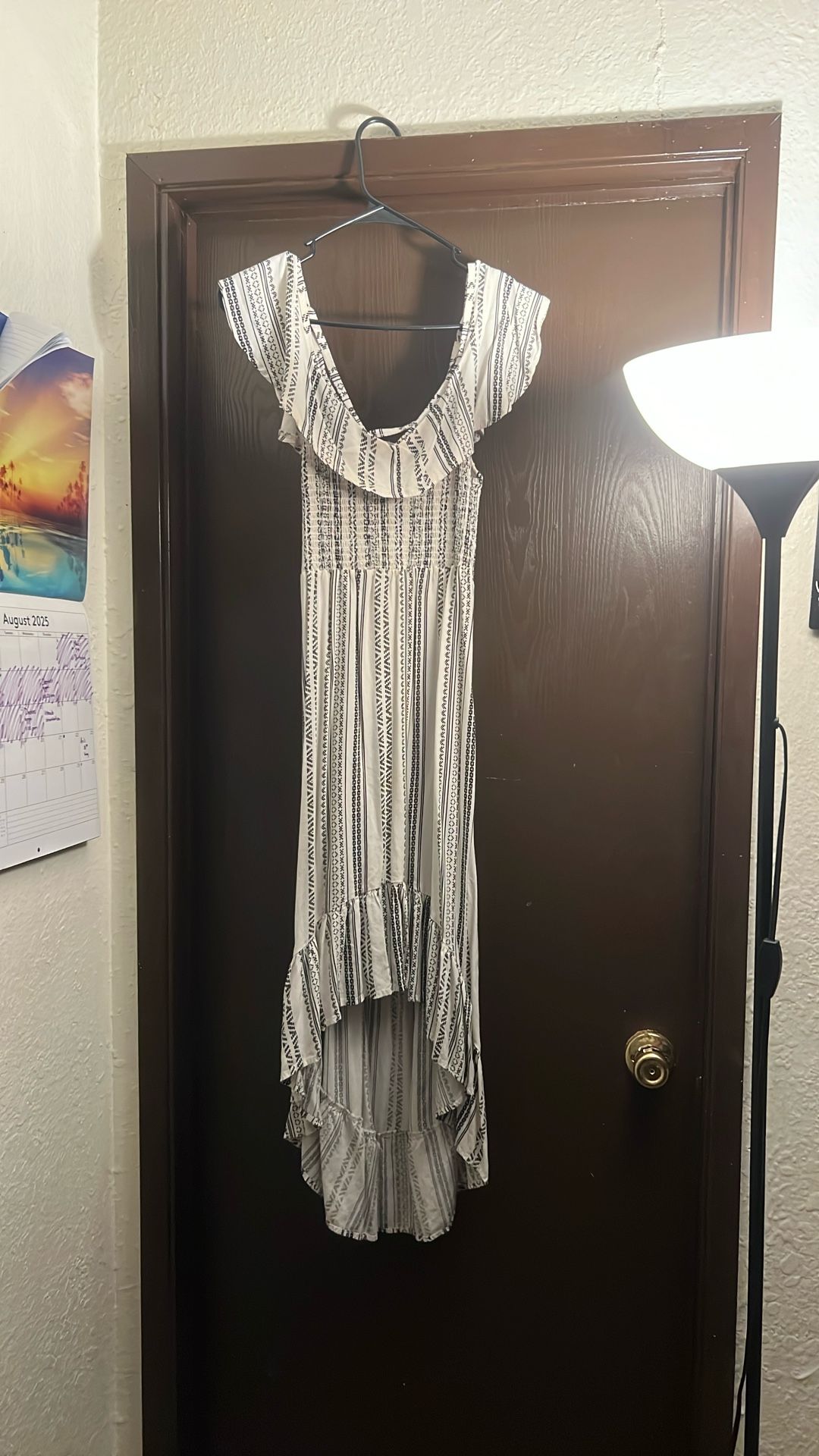 Black And White High Low Dress 