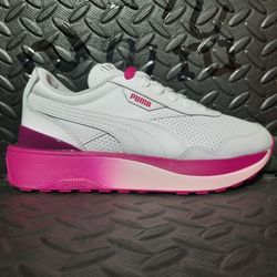 PUMA Cruise Rider 'White/Magenta' 381402-02 size 7 women's no box