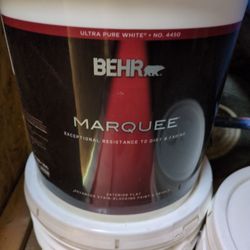 Behr Exterior Flat Paint White