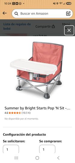 Baby girl outside Chair
