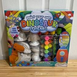 New Paint Your Own Dinosaur + Friends Ceramic Painting Kids Craft Kit Just My Style