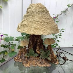 Vintage Large Mystical Magic Mushroom Lamp Company Lamp