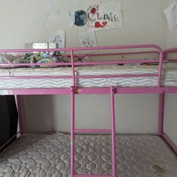 Pink Kids Bunk Bed