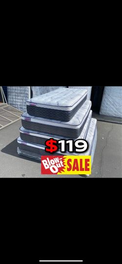 Twin Bamboo Plush Comfort Europillow Top 12inch Matres!!