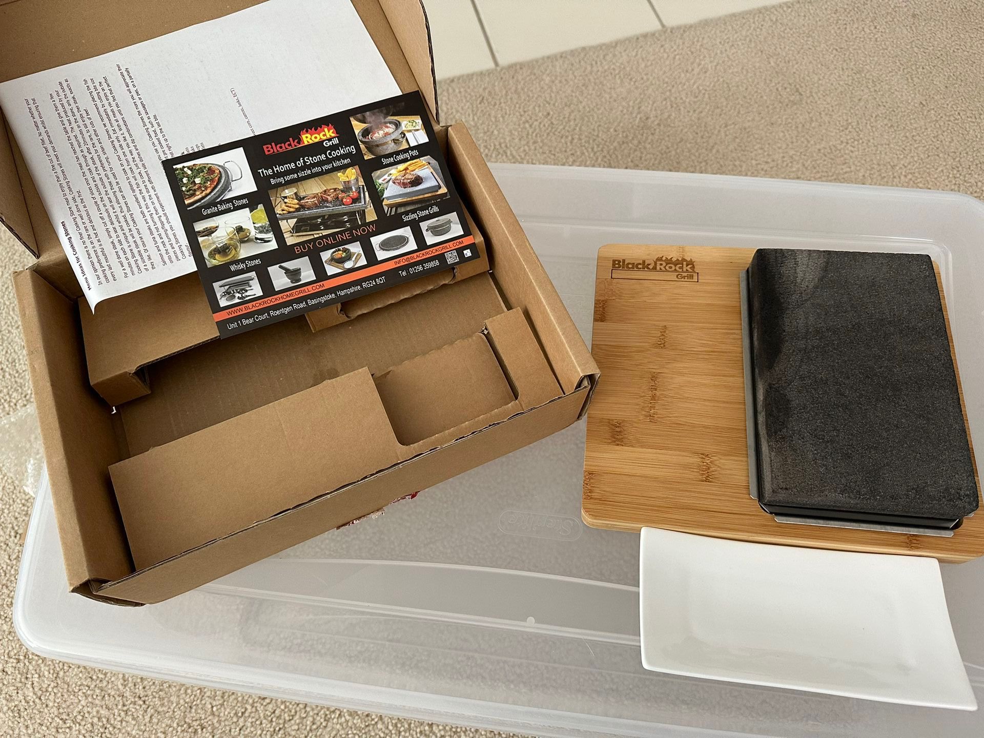 Lava Stone Steak Set Black Rock Grill