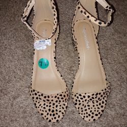 Leopard Strappy Flat