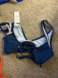 Women’s Brand New Teal Blue Bathing Suit Top Size Small 