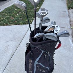 Left-Handed Golf Clubs With Bag