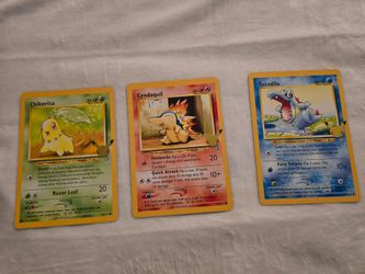 Jumbo Pokémon Cards lot Jhoto starters