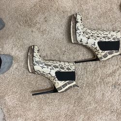 Michael kore snake scale heels
