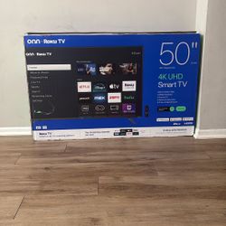 50 inch 4K UHD Smart Tv Onn Roku Tv 