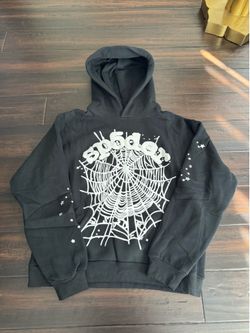 BLACK OG WEB SP5DER HOODIE