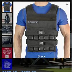 V-MAX Weightvest 50lb Workout Vest 