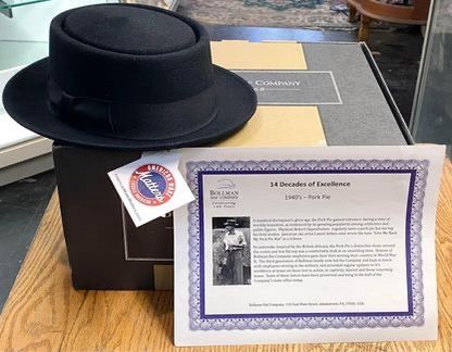 Vintage 1940’s Bollman Pork Pie Hat Size Small