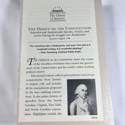 The Library of America The Debate on the Constitution book II 100636 NEW SEALED