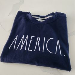 Rae Dunn America Lightweight Sweatshirt Size M