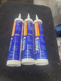 3 tubes Henry's gray caulking