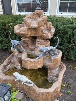 Concrete 3-Tier Water Fountain