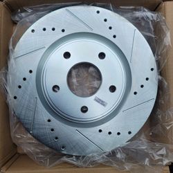 2012- 2018 Dodge FRONT Set Of 2 Brake Rotors